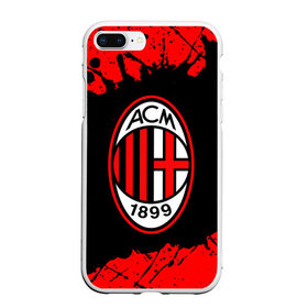 Чехол для iPhone 7Plus/8 Plus матовый с принтом AC MILAN / МИЛАН в Новосибирске, Силикон | Область печати: задняя сторона чехла, без боковых панелей | ac | ac milan | acm | football | logo | milan | sport | клуб | лого | логотип | логотипы | милан | символ | символы | спорт | форма | футбол | футбольная | футбольный