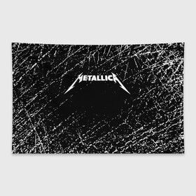 Флаг-баннер с принтом Metallica в Новосибирске, 100% полиэстер | размер 67 х 109 см, плотность ткани — 95 г/м2; по краям флага есть четыре люверса для крепления | metallica | music | rock | американская рок группа | метал группа | металлика | музыка | рок | рок группа | трэш метал | хеви метал