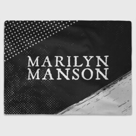 Плед 3D с принтом MARILYN MANSON / М. МЭНСОН в Новосибирске, 100% полиэстер | закругленные углы, все края обработаны. Ткань не мнется и не растягивается | logo | manson | marilyn | music | rock | группа | лого | логотип | логотипы | менсон | мерилин | мерлин | музыка | мэнсон | мэрилин | рок | символ