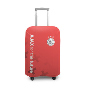 Чехол для чемодана 3D с принтом Ajax Amsterdam в Новосибирске, 86% полиэфир, 14% спандекс | двустороннее нанесение принта, прорези для ручек и колес | ajax | fc ajax | аякс | фк аякс | футбол