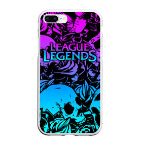 Чехол для iPhone 7Plus/8 Plus матовый с принтом League of Legends в Новосибирске, Силикон | Область печати: задняя сторона чехла, без боковых панелей | jinx | kda | league | lol | moba | pentakill | riot | rise | rus | skins | варвик | варус | воин | легенд | лига | лол | маг | стрелок | танк | чемпион