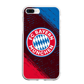 Чехол для iPhone 7Plus/8 Plus матовый с принтом FC BAYERN / БАВАРИЯ в Новосибирске, Силикон | Область печати: задняя сторона чехла, без боковых панелей | bayern | club | fc | footbal | logo | бавария | знак | клуб | лого | логотип | логотипы | символ | символы | форма | футбол | футбольная | футбольный