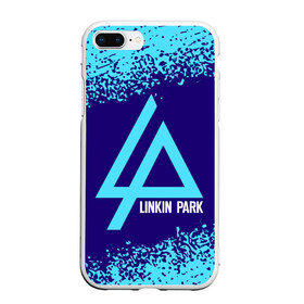 Чехол для iPhone 7Plus/8 Plus матовый с принтом LINKIN PARK ЛИНКИН ПАРК в Новосибирске, Силикон | Область печати: задняя сторона чехла, без боковых панелей | linkin | linkinpark | logo | lp | music | park | rock | линкин | линкинпарк | лого | логотип | логотипы | лп | музыка | парк | рок | символ