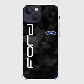 Чехол для iPhone 13 mini с принтом FORD в Новосибирске,  |  | ford | авто | автомобиль | логотип | марка | машина | надпись | текстура | форд