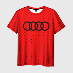 Мужская футболка 3D с принтом AUDI / АУДИ в Новосибирске, 100% полиэфир | прямой крой, круглый вырез горловины, длина до линии бедер | audi | auto | felb | logo | moto | quattro | sport | symbol | авто | автомобильные | ауди | кватро | кольца | лого | логотип | логотипы | марка | мото | символ | спорт | фгвш | шильдик