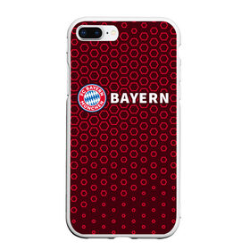 Чехол для iPhone 7Plus/8 Plus матовый с принтом FC BAYERN / БАВАРИЯ в Новосибирске, Силикон | Область печати: задняя сторона чехла, без боковых панелей | bayern | club | fc | footbal | logo | бавария | знак | клуб | лого | логотип | логотипы | символ | символы | форма | футбол | футбольная | футбольный