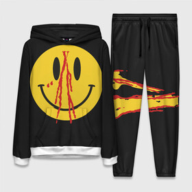 Женский костюм 3D (с толстовкой) с принтом Pop Up Smiley в Новосибирске,  |  | plohoyparen | smile | v.vlone | vlone pop up smiley | влоне | смайл | смайлик | эмоджи