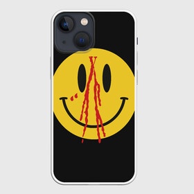 Чехол для iPhone 13 mini с принтом Pop Up Smiley в Новосибирске,  |  | Тематика изображения на принте: plohoyparen | smile | v.vlone | vlone pop up smiley | влоне | смайл | смайлик | эмоджи
