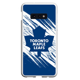 Чехол для Samsung S10E с принтом Toronto Maple Leafs, в Новосибирске, Силикон | Область печати: задняя сторона чехла, без боковых панелей | hockey | maple leafs | nhl | toronto | toronto maple leafs | usa | мейпл лифс | нхл | спорт | сша | торонто | торонто мейпл лифс | хоккей | шайба