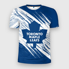 Мужская футболка 3D спортивная с принтом Toronto Maple Leafs,  в Новосибирске, 100% полиэстер с улучшенными характеристиками | приталенный силуэт, круглая горловина, широкие плечи, сужается к линии бедра | hockey | maple leafs | nhl | toronto | toronto maple leafs | usa | мейпл лифс | нхл | спорт | сша | торонто | торонто мейпл лифс | хоккей | шайба