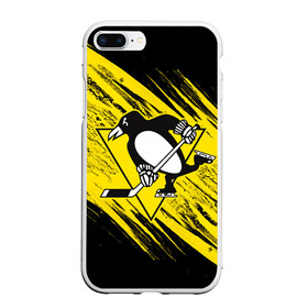 Чехол для iPhone 7Plus/8 Plus матовый с принтом Pittsburgh Penguins Sport в Новосибирске, Силикон | Область печати: задняя сторона чехла, без боковых панелей | hockey | nhl | penguins | pittsburg | pittsburgh | pittsburgh penguins | usa | нхл | пингвинз | питтсбург | питтсбург пингвинз | спорт | сша | хоккей | шайба