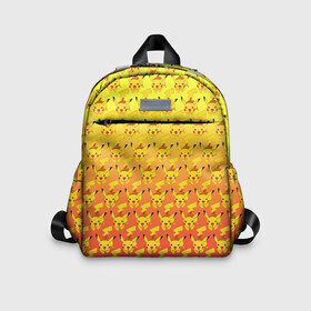 Детский рюкзак 3D с принтом Pikachu Pika Pika в Новосибирске, 100% полиэстер | лямки с регулируемой длиной, сверху петелька, чтобы рюкзак можно было повесить на вешалку. Основное отделение закрывается на молнию, как и внешний карман. Внутри дополнительный карман. По бокам два дополнительных кармашка | Тематика изображения на принте: pika | pikachu | аниме | детская | детям | игры | молния | мышка | мышь | пика | пикачу | покемон | покемоны