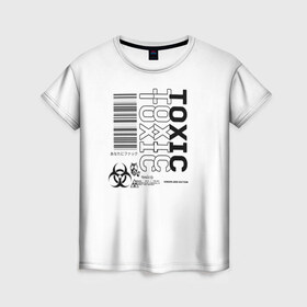 Женская футболка 3D с принтом Toxic World в Новосибирске, 100% полиэфир ( синтетическое хлопкоподобное полотно) | прямой крой, круглый вырез горловины, длина до линии бедер | 2020 | aesthetic | japan | tokyo | toxic | токио | токсик | эстетика | япония