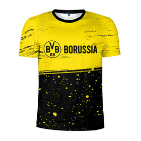 Мужская футболка 3D спортивная с принтом BORUSSIA / Боруссия в Новосибирске, 100% полиэстер с улучшенными характеристиками | приталенный силуэт, круглая горловина, широкие плечи, сужается к линии бедра | borussia | club | dortmund | footbal | logo | боруссия | дортмунд | знак | клуб | логотип | логотипы | символ | символы | форма | футбол | футбольная | футбольный