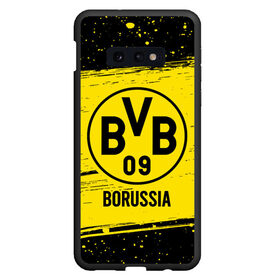 Чехол для Samsung S10E с принтом BORUSSIA / Боруссия в Новосибирске, Силикон | Область печати: задняя сторона чехла, без боковых панелей | borussia | club | dortmund | footbal | logo | боруссия | дортмунд | знак | клуб | логотип | логотипы | символ | символы | форма | футбол | футбольная | футбольный