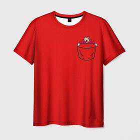 Мужская футболка 3D с принтом УГАНДА НАКЛЗ в Новосибирске, 100% полиэфир | прямой крой, круглый вырез горловины, длина до линии бедер | knuckles | meme | кнаклз | мемы | наклз | соник