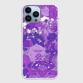 Чехол для iPhone 13 Pro Max с принтом Фиолетовые покемоны в Новосибирске,  |  | Тематика изображения на принте: pokemon | pokemon go | арт | ночной покемон | ночные покемоны | покемон | покемоны | рисунок | сумеречные покемоны | сумеречный покемон | фиолетовый