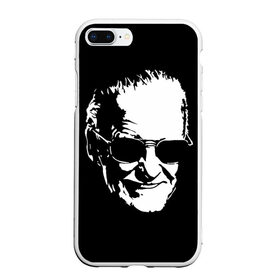 Чехол для iPhone 7Plus/8 Plus матовый с принтом STAN LEE в Новосибирске, Силикон | Область печати: задняя сторона чехла, без боковых панелей | marvel | stan lee | марвел | стен ли | стэн ли