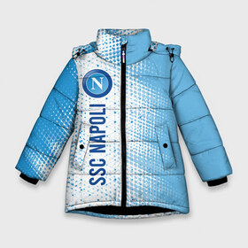 Зимняя куртка для девочек 3D с принтом SSC NAPOLI Наполи в Новосибирске, ткань верха — 100% полиэстер; подклад — 100% полиэстер, утеплитель — 100% полиэстер. | длина ниже бедра, удлиненная спинка, воротник стойка и отстегивающийся капюшон. Есть боковые карманы с листочкой на кнопках, утяжки по низу изделия и внутренний карман на молнии. 

Предусмотрены светоотражающий принт на спинке, радужный светоотражающий элемент на пуллере молнии и на резинке для утяжки. | 