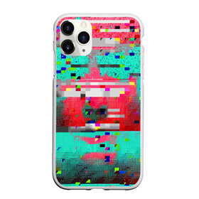 Чехол для iPhone 11 Pro матовый с принтом Glitch в Новосибирске, Силикон |  | abstraction | glitch | neon | vanguard | абстракция | авангард | глитч | неон