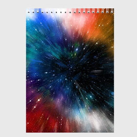 Скетчбук с принтом Fest в Новосибирске, 100% бумага
 | 48 листов, плотность листов — 100 г/м2, плотность картонной обложки — 250 г/м2. Листы скреплены сверху удобной пружинной спиралью | colorful | galaxy | immersion | universe | вселенная | галактика | погружение | разноцветный