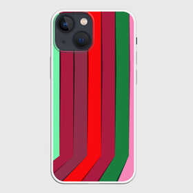 Чехол для iPhone 13 mini с принтом радуга в Новосибирске,  |  | вполоску | полоска | полосы | радуга | цвета