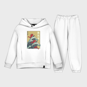 Детский костюм хлопок Oversize с принтом Dragons Surfing в Новосибирске,  |  | big | great | hokusai | japan | japanese | kanagawa | kanji | retrowave | style | wave | большая | вапорвейв | великая | волна | дракон | дракончики | драконы | иероглифы | канагава | кандзи | паровая волна | ретровейв | серф | серфиг | стил