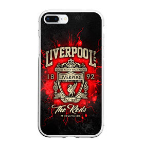 Чехол для iPhone 7Plus/8 Plus матовый с принтом LIVERPOOL FC в Новосибирске, Силикон | Область печати: задняя сторона чехла, без боковых панелей | liverpool | liverpool fc | ynwa | you never walk alone | ливерпуль | спорт | футбол | футбольный клуб