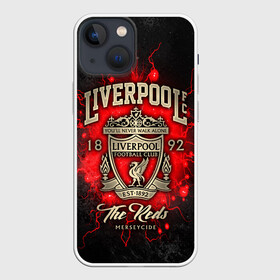 Чехол для iPhone 13 mini с принтом LIVERPOOL FC в Новосибирске,  |  | liverpool | liverpool fc | ynwa | you never walk alone | ливерпуль | спорт | футбол | футбольный клуб