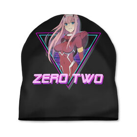 Шапка 3D с принтом ZeroTwo (Darling in the Franx) в Новосибирске, 100% полиэстер | универсальный размер, печать по всей поверхности изделия | 002 | 02 | ahegao | anime | darling | franx | franxx | girl | girls | in | senpai | the | two | waifu | zero | zerotwo | аниме | ахегао | вайфу | девушка | семпай | сенпай | тян