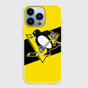 Чехол для iPhone 13 Pro с принтом Питтсбург Пингвинз в Новосибирске,  |  | Тематика изображения на принте: hockey | nhl | penguins | pittsburg | pittsburgh | pittsburgh penguins | usa | нхл | пингвинз | питтсбург | питтсбург пингвинз | спорт | сша | хоккей | шайба