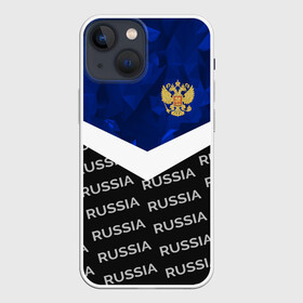 Чехол для iPhone 13 mini с принтом RUSSIA | BLUE DIAMOND в Новосибирске,  |  | russia | sport | герб | империя | имперский | патриот | патриотизм | российская | россия | русский | спорт | страны | флаг | я русский