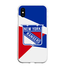Чехол для iPhone XS Max матовый с принтом Нью-Йорк Рейнджерс в Новосибирске, Силикон | Область печати: задняя сторона чехла, без боковых панелей | hockey | new york | new york rangers | nhl | rangers | usa | нхл | нью йорк | нью йорк рейнджерс | рейнджерс | спорт | сша | хоккей | шайба
