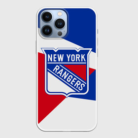 Чехол для iPhone 13 Pro Max с принтом Нью Йорк Рейнджерс в Новосибирске,  |  | hockey | new york | new york rangers | nhl | rangers | usa | нхл | нью йорк | нью йорк рейнджерс | рейнджерс | спорт | сша | хоккей | шайба
