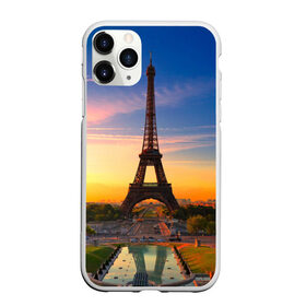 Чехол для iPhone 11 Pro матовый с принтом Эйфелева башня в Новосибирске, Силикон |  | Тематика изображения на принте: paris | башня | париж | франция | эйфелева башня