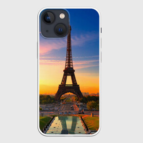 Чехол для iPhone 13 mini с принтом Эйфелева башня в Новосибирске,  |  | paris | башня | париж | франция | эйфелева башня