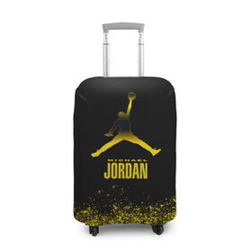 Чехол для чемодана 3D с принтом Jordan в Новосибирске, 86% полиэфир, 14% спандекс | двустороннее нанесение принта, прорези для ручек и колес | air | jordan | michael | nba | баскетбол | баскетболист | джордан | джордан айр | игра | майкл | майкл джордан | мяч | спорт