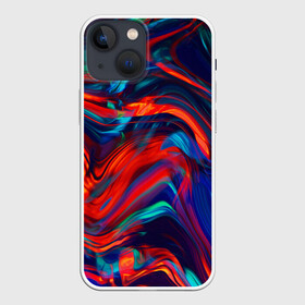 Чехол для iPhone 13 mini с принтом Абстракция краски в Новосибирске,  |  | abstract | art | color | digital | fluid | grunge | абстракция | арт | брызки | гранж | краска | пятна | разводы | стекло | цвет | цветной | цифровой