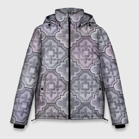 Мужская зимняя куртка 3D с принтом Тротуарная плитка в Новосибирске, верх — 100% полиэстер; подкладка — 100% полиэстер; утеплитель — 100% полиэстер | длина ниже бедра, свободный силуэт Оверсайз. Есть воротник-стойка, отстегивающийся капюшон и ветрозащитная планка. 

Боковые карманы с листочкой на кнопках и внутренний карман на молнии. | urban | бетон | город | плитка | тротуарная плитка | урбанизм