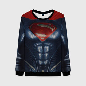 Мужской свитшот 3D+ с принтом Супермен в Новосибирске, 100% полиэстер с мягким внутренним слоем | круглый вырез горловины, мягкая резинка на манжетах и поясе, свободная посадка по фигуре | Тематика изображения на принте: dc | halloween | superman |  wbillegal | дс | комикс | костюм | костюм супермена | супермен | хэлл