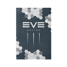 Обложка для паспорта матовая кожа с принтом EVE ONLINE / ИВ ОНЛАЙН в Новосибирске, натуральная матовая кожа | размер 19,3 х 13,7 см; прозрачные пластиковые крепления | echo | echoes | eve | game | games | logo | online | space | ев онлайн | ев эхо | еве | ив онлайн | ив эхо | игра | игры | космос | лого | логотип | логотипы | онлайн | символ | символы | эхо | эхос