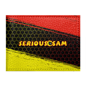 Обложка для студенческого билета с принтом SERIOUS SAM / Крутой Сэм в Новосибирске, натуральная кожа | Размер: 11*8 см; Печать на всей внешней стороне | Тематика изображения на принте: croteam | game | games | logo | sam | serious | бомба | бомбочка | игра | игры | крутой | лого | логотип | логотипы | серьезный | символ | символы | сэм