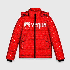 Зимняя куртка для мальчиков 3D с принтом VENUM ВЕНУМ в Новосибирске, ткань верха — 100% полиэстер; подклад — 100% полиэстер, утеплитель — 100% полиэстер | длина ниже бедра, удлиненная спинка, воротник стойка и отстегивающийся капюшон. Есть боковые карманы с листочкой на кнопках, утяжки по низу изделия и внутренний карман на молнии. 

Предусмотрены светоотражающий принт на спинке, радужный светоотражающий элемент на пуллере молнии и на резинке для утяжки | dtyev | dtyfv | dtyjv | elite | mma | sport | ufc | venam | venom | venum | боевые | бойцовская | бойцовские | бойцовский | бокс | венам | веном | венум | единоборства | искусства | мма | мутгь | муьщт | спорт | спортивная