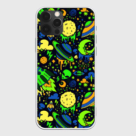 Чехол для iPhone 12 Pro Max с принтом НЛО в Новосибирске, Силикон |  | aliens | patterns | rockets | space | texture | инопланетяни | космос | ракеты | текстура | узоры