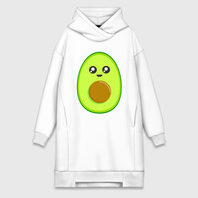 Платье-худи хлопок с принтом Avocado Kawaii в Новосибирске,  |  | avocado | avokado | kawai | kawaii | авакадо | авокадо | каваи | кавай | кавайи | кавайный | милые создания | мимими | мимишный | овокадо | персея | растения | рисунок | фрукт | фрукты