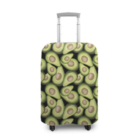 Чехол для чемодана 3D с принтом Авокадо в Новосибирске, 86% полиэфир, 14% спандекс | двустороннее нанесение принта, прорези для ручек и колес | avocado | avokado | pattern | pattern avocado | авакадо | авокадо | овокадо | патерн | патерн авокадо | паттерн | паттерн авокадо | персея | растения | рисунок | фон авокадо | фрукт | фрукты