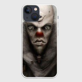 Чехол для iPhone 13 mini с принтом Hell clown в Новосибирске,  |  | адский клоун | злой клоун | клоун | крутой принт | оно | тренд