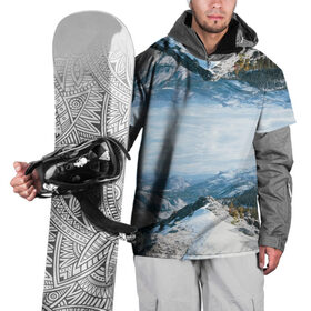 Накидка на куртку 3D с принтом СНЕЖНЫЕ ГОРЫ | ЗЕРКАЛО в Новосибирске, 100% полиэстер |  | mountain | альпы | в горах | вечер | вид | гора | горные | горы | закат | зима | красивый | лето | лыжи | пейзаж | природа | снег | снежные | сноуборд