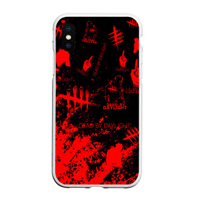 Чехол для iPhone XS Max матовый с принтом Dead by Daylight в Новосибирске, Силикон | Область печати: задняя сторона чехла, без боковых панелей | Тематика изображения на принте: dbd | dead by daylight | esport | games | survival horror | дбд | дед бай дейлайт | игроки | игролюбители | игроманы | игры | киберспорт | мертвы к рассвету