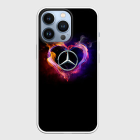 Чехол для iPhone 13 Pro с принтом Mercedes Benz в Новосибирске,  |  | amg | love mercedes | mercedes | mercedes в сердце | mercedes значок | mercedes лого | mercedes марка | амг | бенц | горящее сердце | лого автомобиля | логотип мерседес | люблю мерседес | мерин | мерс | мерседес | мерседес бенз